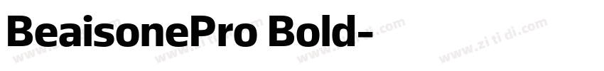 BeaisonePro Bold字体转换